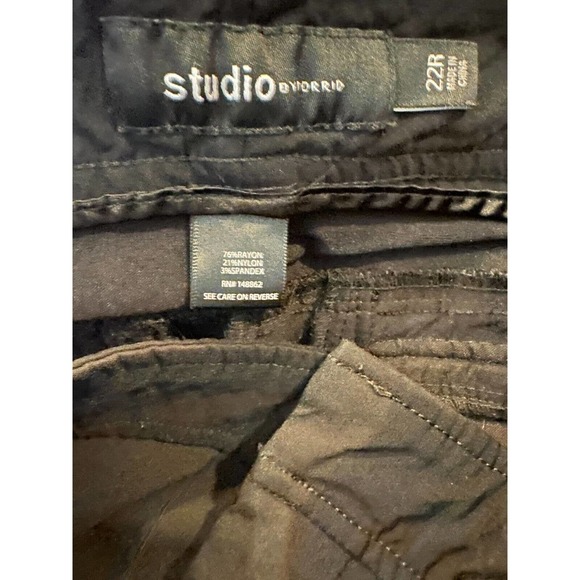 Torrid Trouser Straight Deluxe Stretch Mid Rise Pants Plus Size 22 Black - Picture 6 of 9